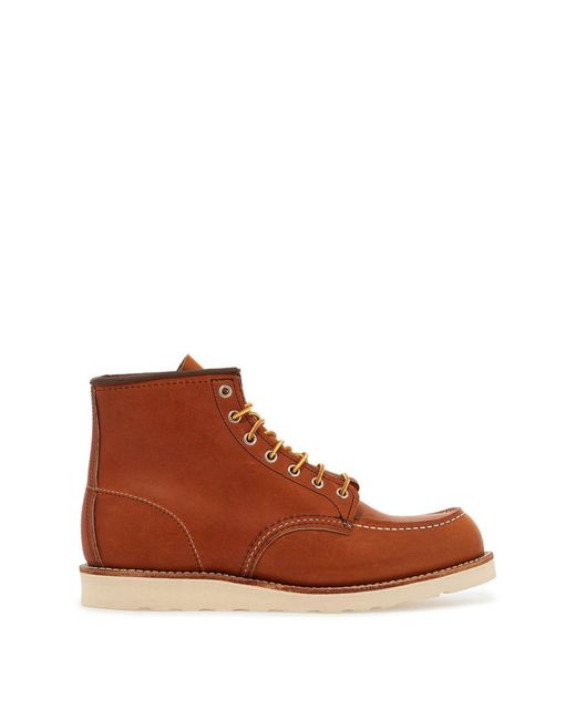 Red Wing Brown Moc Toe Boot