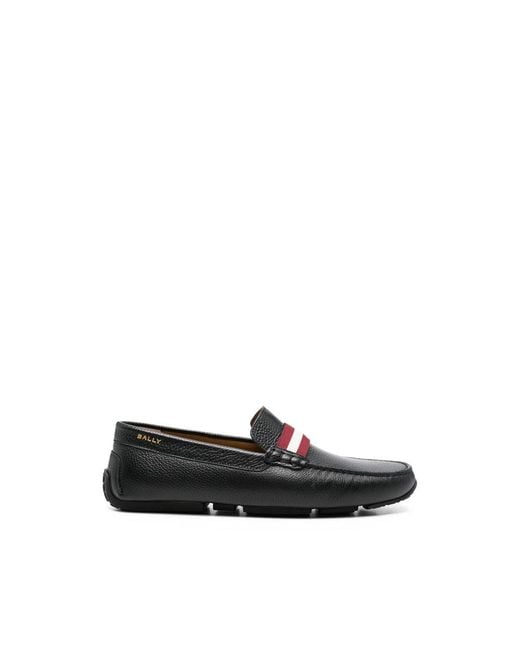 Bally Black Loafers Calf Leather for men