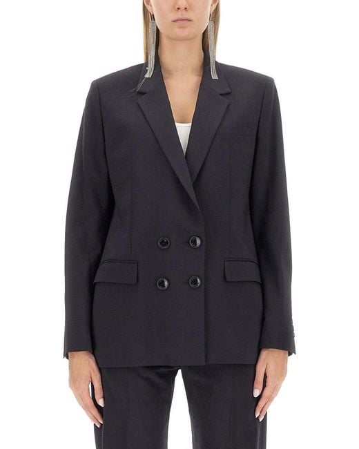 Isabel Marant Blue Double-Breasted Jacket