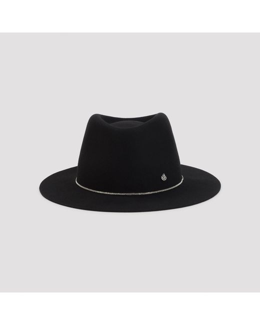 Maison Michel Black Andre Ball Chain Hat