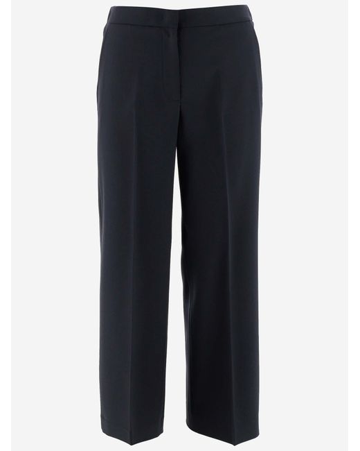Ql2 Blue Wool Blend Pants