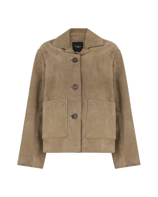 Women's Natural Suede Leather Jacket