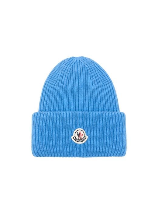 Women's Blue "Berretto" Tricot Hat
