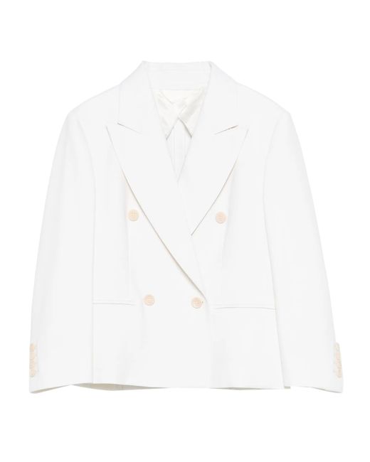 Max Mara White Wool Elastane Mxmdorico