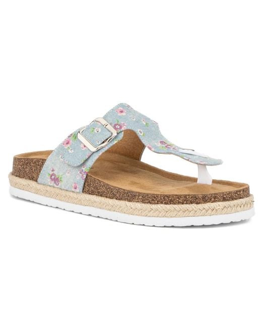 Olivia Miller Footbed Sandals Lyst