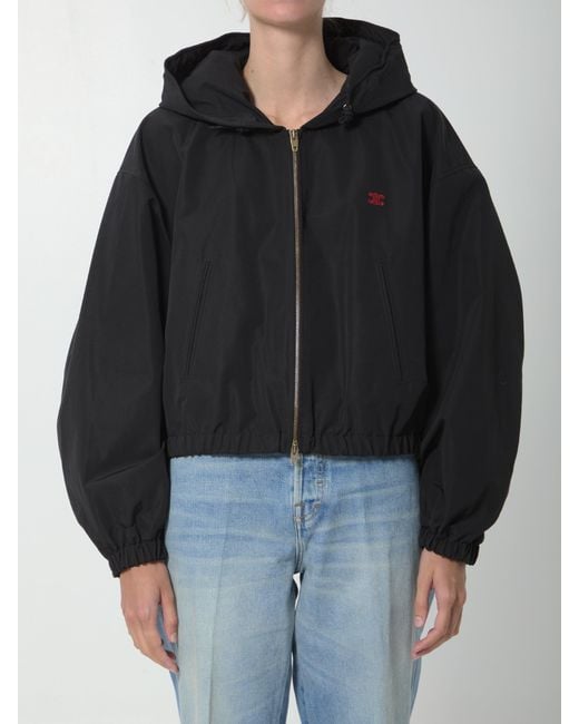 Céline Black Triomphe Windbreaker Jacket