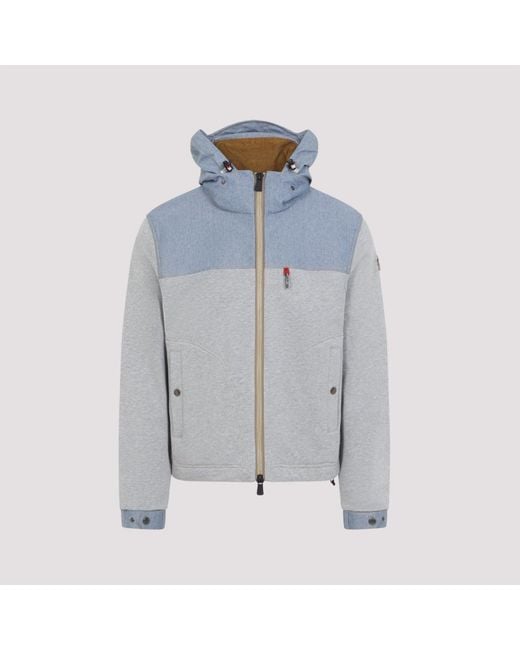 Moncler Blue Zip Up Jacket for men