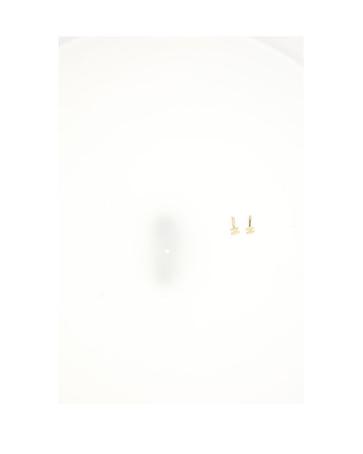 Céline White Earrings Triomphe