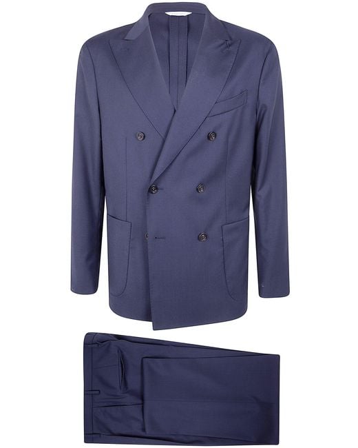 Boglioli Blue Regular Suit for men