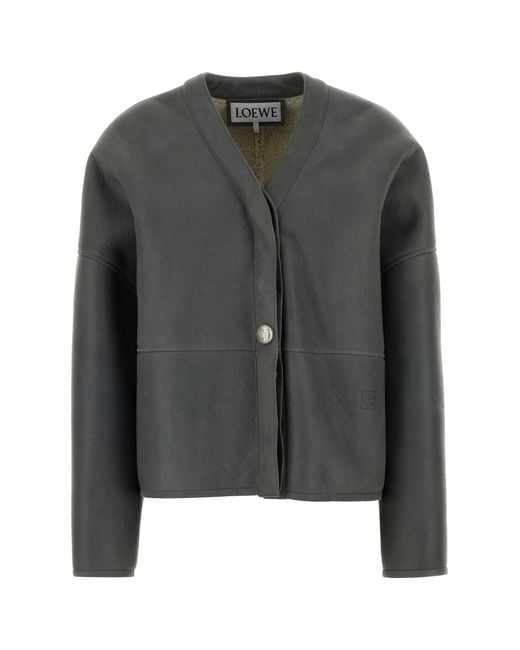 Loewe Black Dark Shearling Jacket