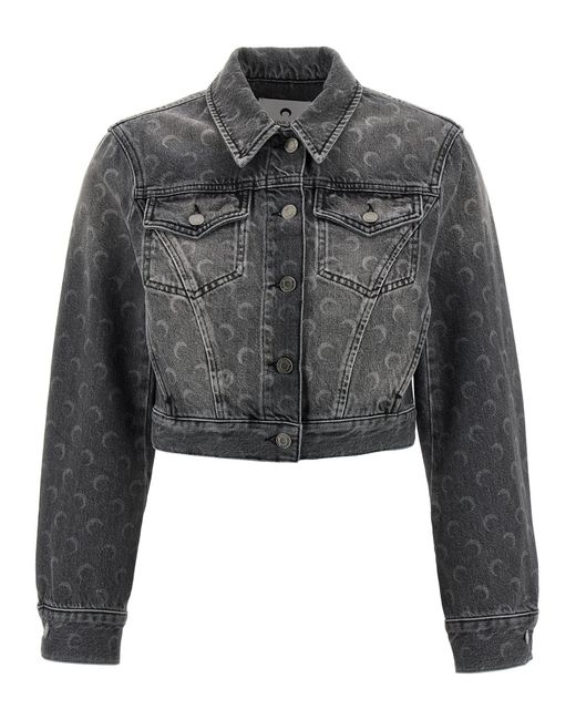 MARINE SERRE Gray 'moon' Jacket