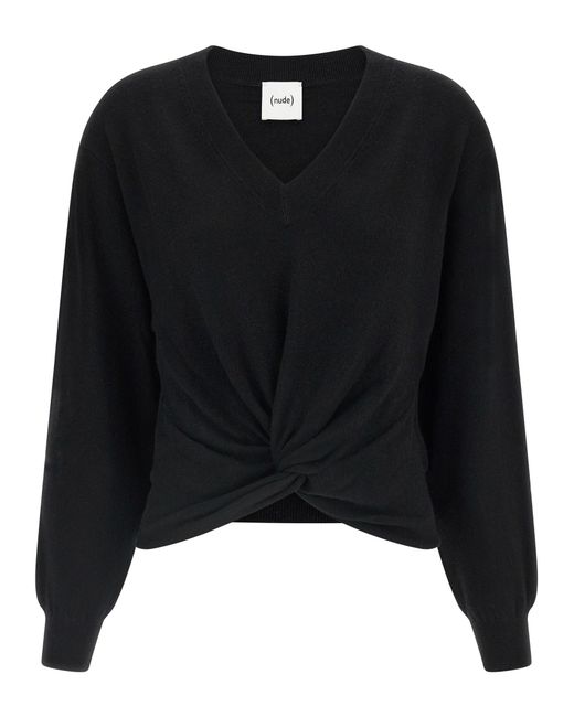 Nude Black Knot Sweater