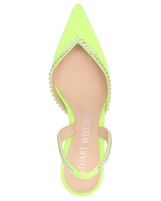 Stuart Weitzman Yellow 'Gmct' Slingbacks