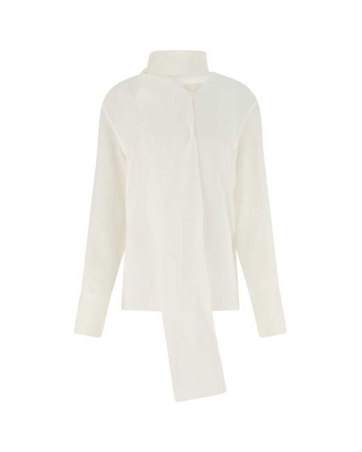 Women's White Crepe Blouse