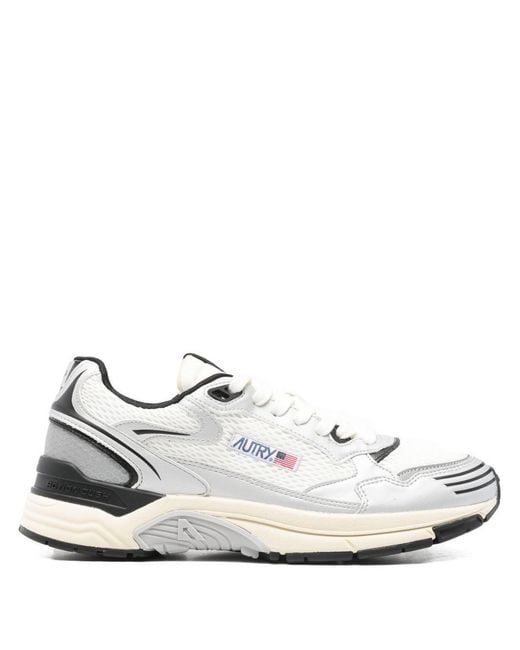 Autry White Hyperway Low Sneakers for men