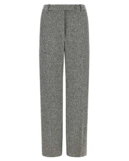 Tom Ford Gray Houndstooth Pattern Pants