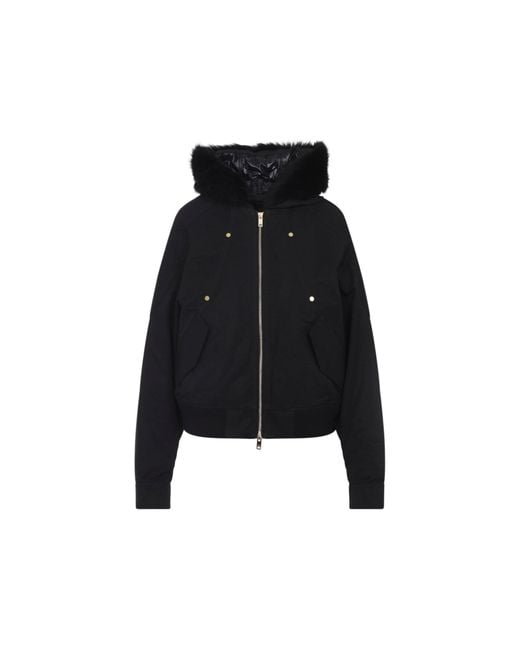 Moose Knuckles Black Logan Sh Bomber Jacket
