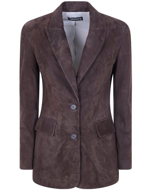 DR. HOPE Purple Suede Jacket