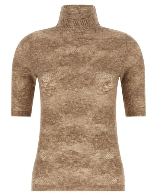 Brunello Cucinelli Natural Silk Cardigan Clothing