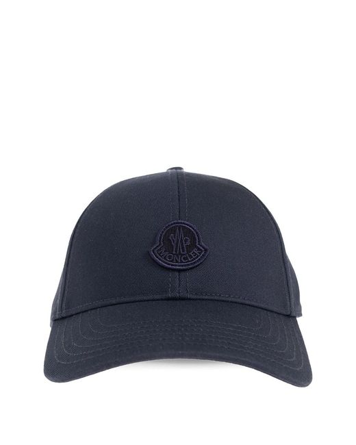 Moncler Blue Baseball Cap for men