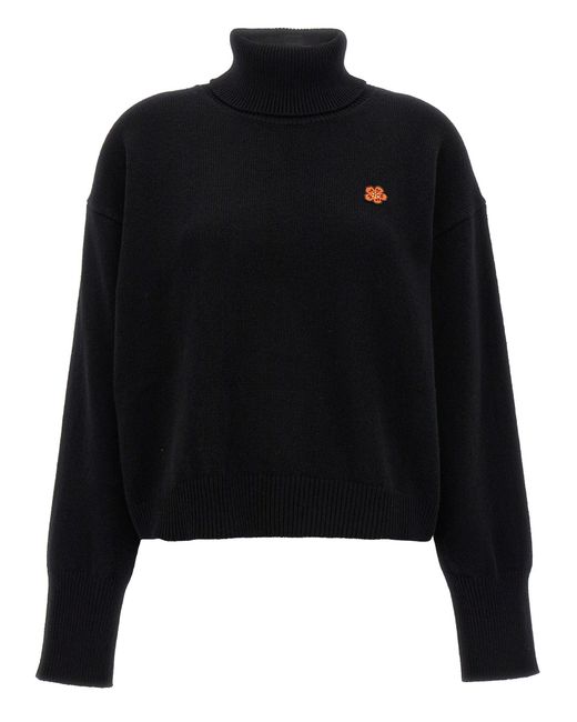 KENZO Black 'Crest Logo' Sweater