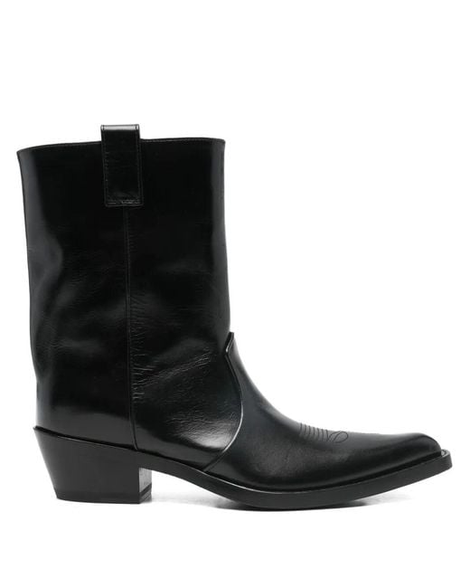 Khaite Black "Clive" Ankle Boot 35
