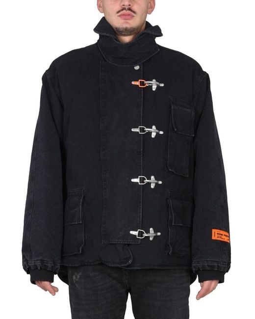 Heron Preston Black Canvas Jacket for men