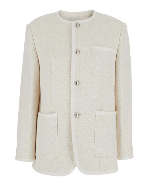 DUNST White Cotton-Blend Jacket