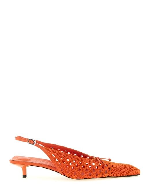 Jacquemus Red Slingback Pumps