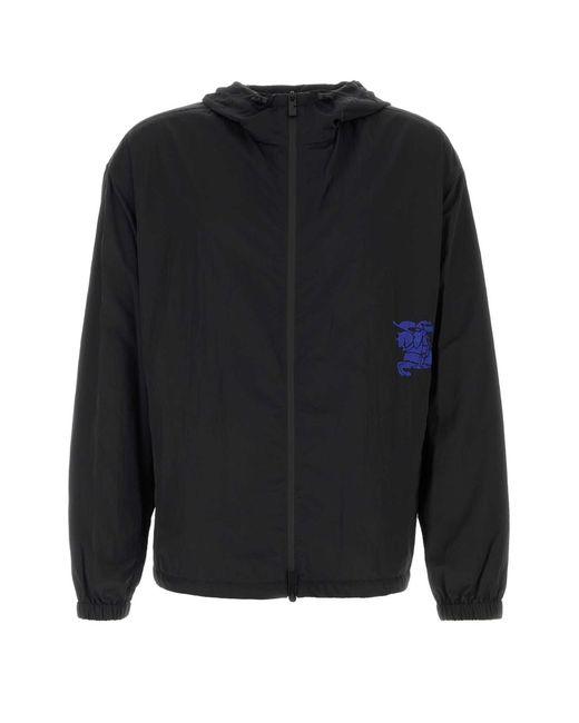 Burberry Black Nylon Jacket for men