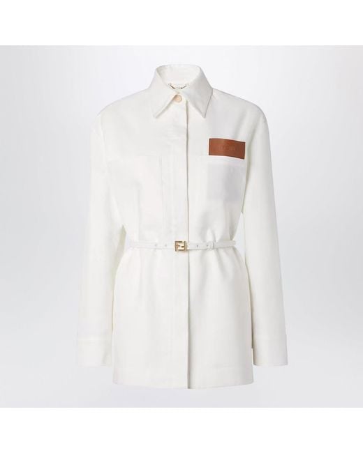 Fendi White Goto Jacket