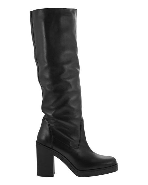 Stuart Weitzman Black Bethenny 80