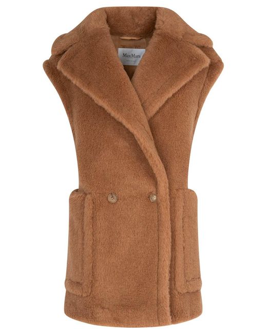 Max Mara Brown Breda Sleveless Jacket