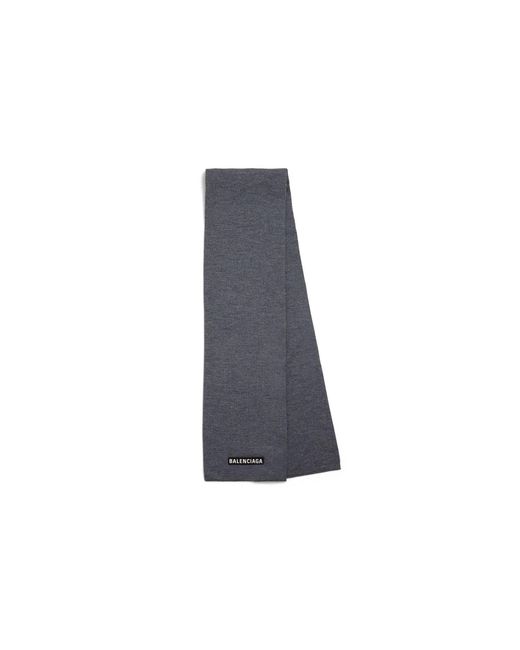 Balenciaga Blue Patch Scarf for men