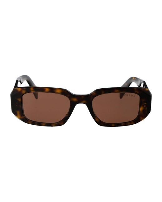 Prada Brown Pr17Ws Symbole Sunglasses