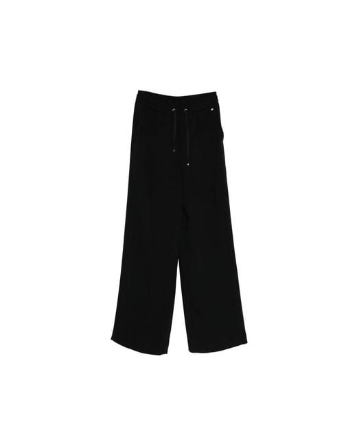 Herno Black Wide Trousers
