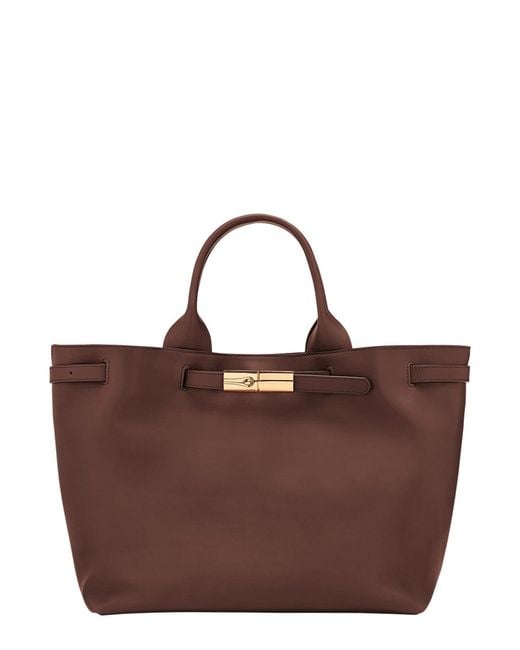Women's Brown Tote Bag Le Smart Leather
