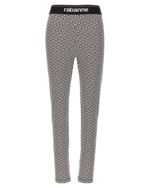 Rabanne Gray Monogram Leggings