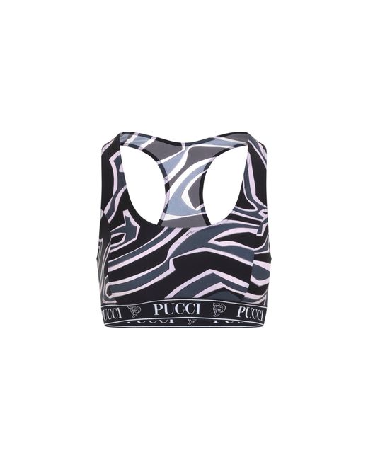 Emilio Pucci Blue Polyamide Top