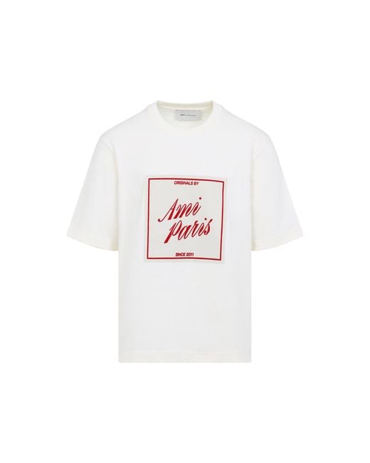AMI White T-Shirts for men