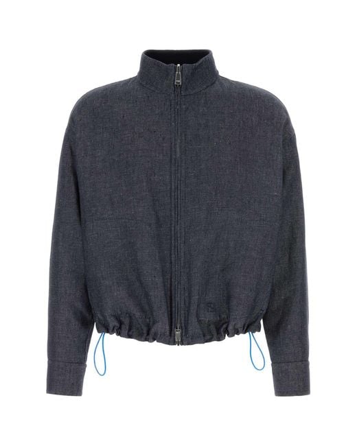 Fendi Blue Denim Reversible Jacket for men