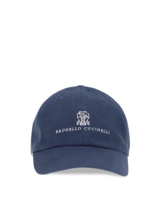 Brunello Cucinelli Blue Baseball Hat for men