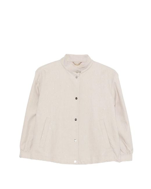 Women's Natural Viscose Linen Polyamide Jacket
