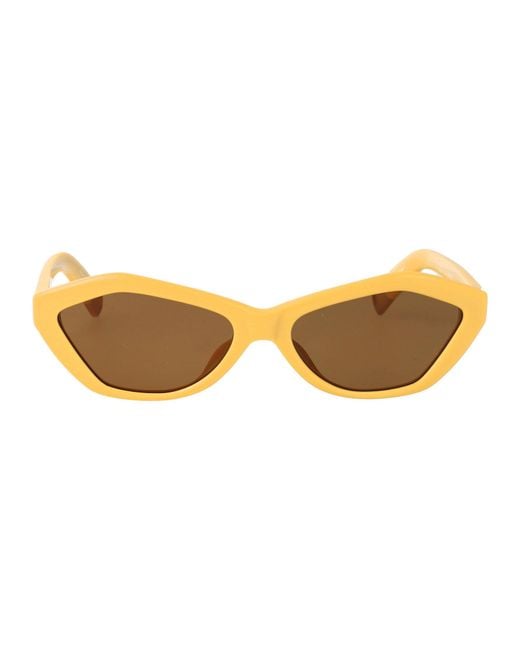 Jacquemus Yellow Sunglasses for men