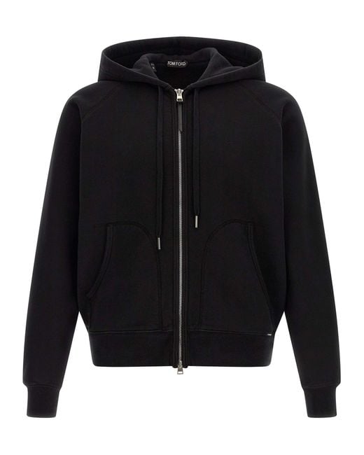 Tom Ford Black Regular Hoodie for men
