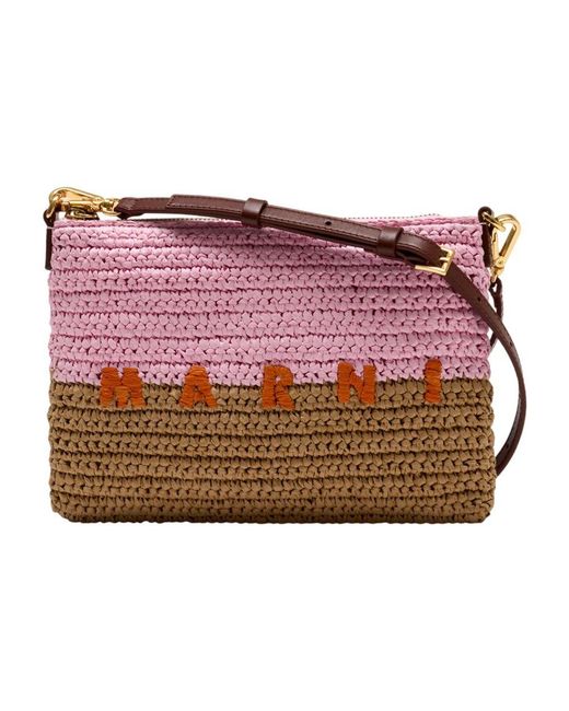 Marni Red Flat Purse