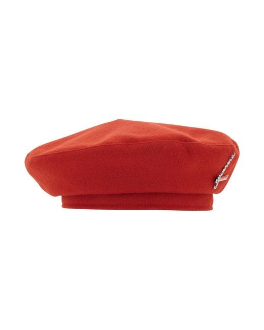 Women's Red Beanie, Wool