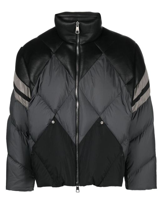 Neil Barrett Black Polyurethane Polyester Bomber for men