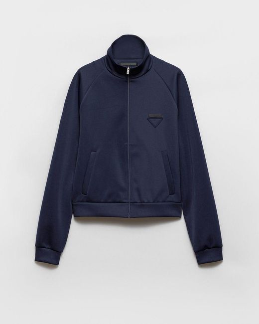 Prada Blue Fleece Zip