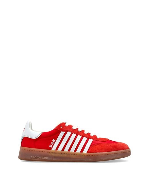DSquared² Red 'Boxer' Sports Shoes for men